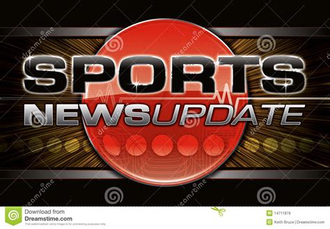 Sports News Graphic stock illustration. Illustration of basketball
