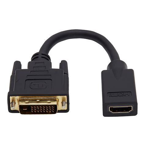 Onn Dvi To Hdmi Adapter Connector Black
