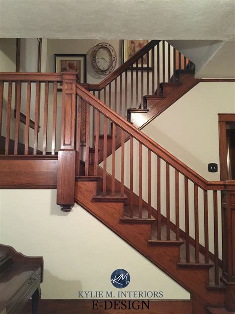 Best Paint Colours Dark Wood Trim Stair Railing Doors Kylie M