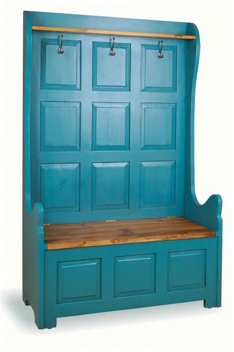 The flat lid design offers an added seating or serving area. Farmhouse 3-Seater Monk's Bench with Storage Trunk ...