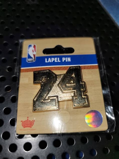 Los Angeles Lakers Kobe Bryant 24 Nba Lapel Pin Etsy