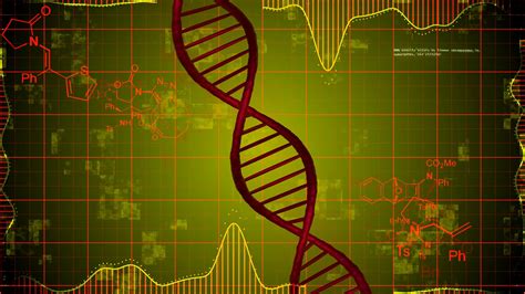 Abstract Dna Strand With Science Elements Stock Motion Graphics Sbv