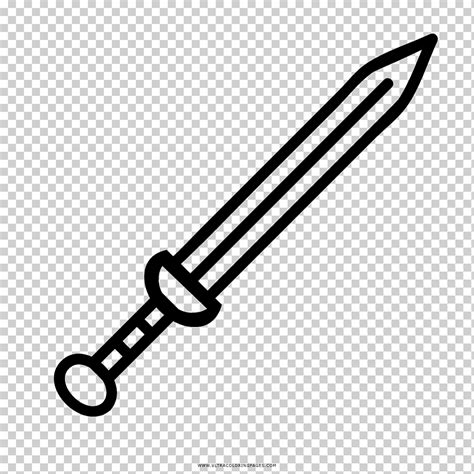 Dibujo Para Colorear Gladius Espada Espada Espada Logo Reino Libre