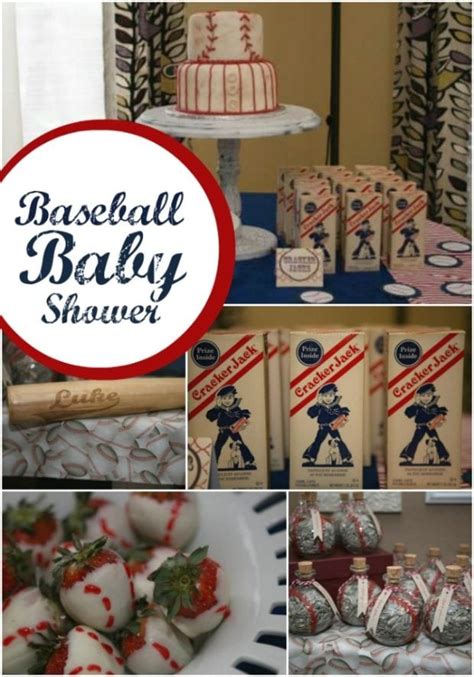 A Boy S Baseball Themed Baby Shower Spaceships And Laser Beams