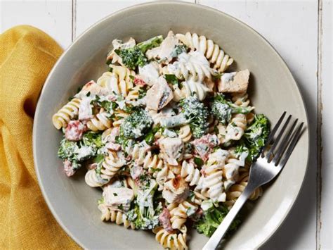 Creamy Herbed Chicken And Broccoli Pasta Salad Recipe Food Network