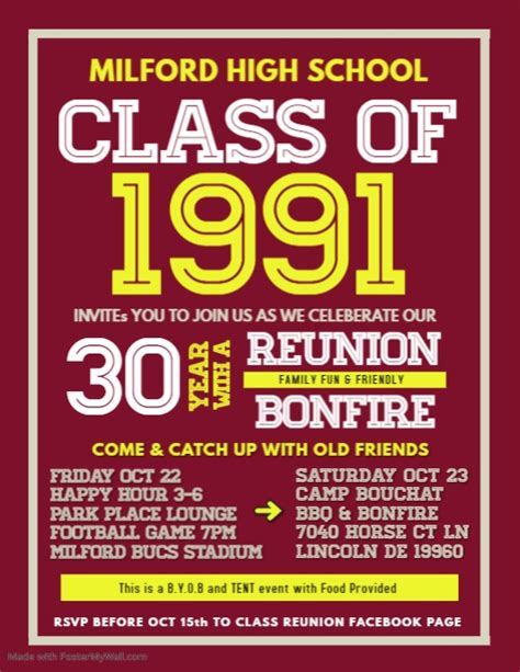 Copy Of Class Reunion Flyer Postermywall