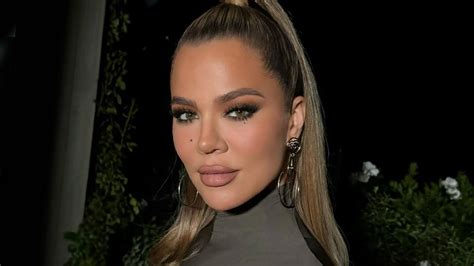 Khloe Kardashian Shows Off Puffy Lips And Shrinking Butt In Skintight See Through Dress Outside