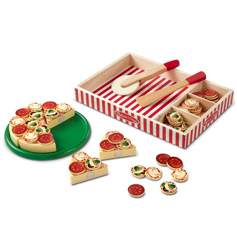 Melissa And Doug 167 63 Piece Wooden Pizza Party Play Set At Sutherlands