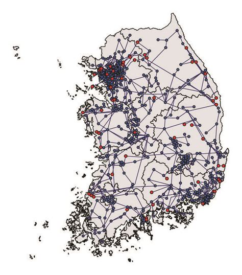 Map Of The 2013 South Korean Power Grid This Map Shows The