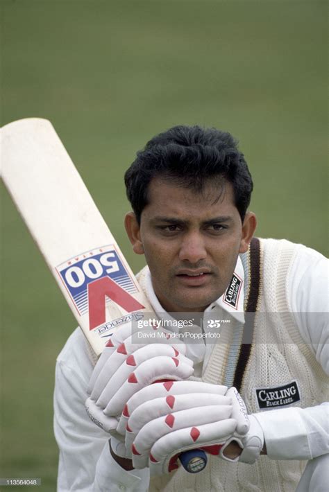 Mohammad Azharuddin Of Derbyshire During Net Practice 21st April In