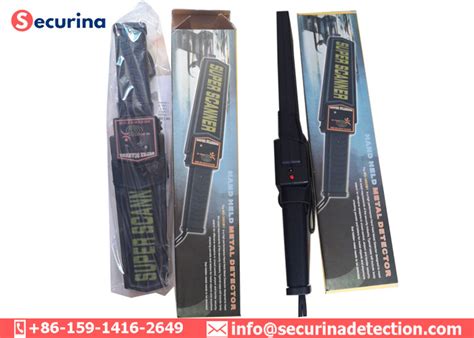 Adjustable Sensitivity Hand Wand Metal Detector Portable 9v Battery