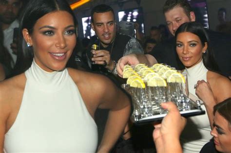 Kim Kardashian Parties With Khloes Beau French Montana In Vip Dubai