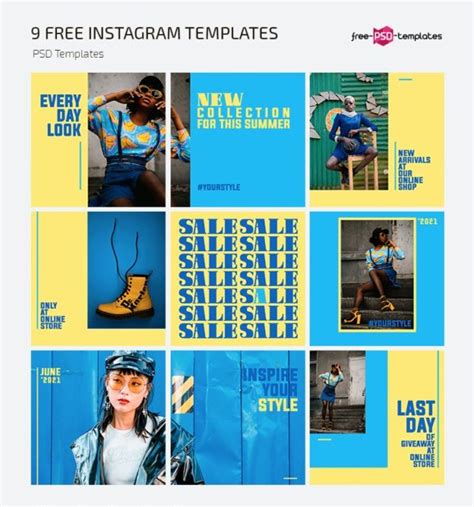 60 Top Instagram Grid Template Psds For 2023 Theme Junkie