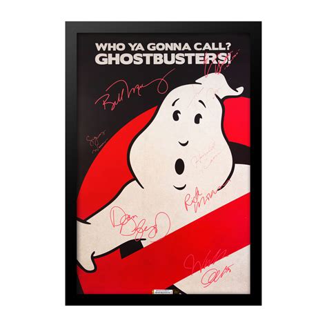 Autographed Movie Poster Ghostbusters Signed Comedy Posters