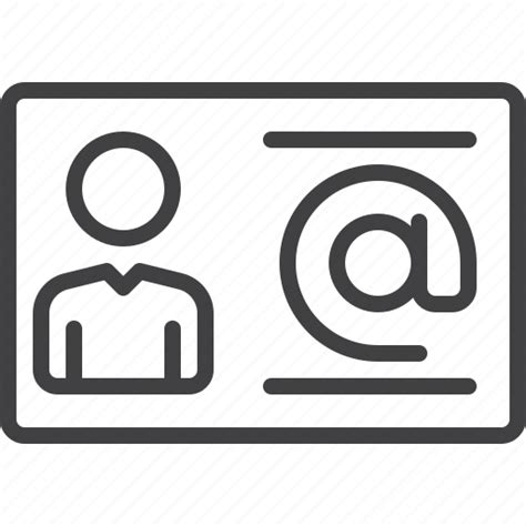 Business Card Contact Email Icon Download On Iconfinder