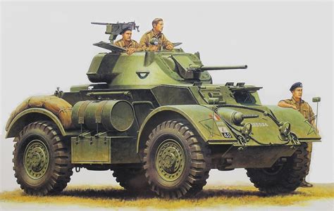 British Armored Car Staghound Armored Vehicles Tamiya Military