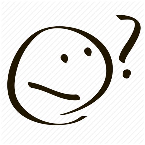 Cartoon Confused Face Png