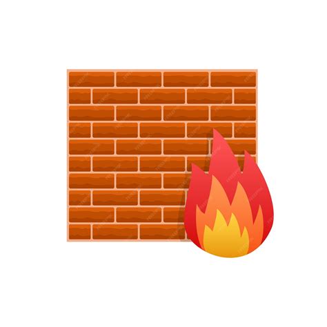 Premium Vector Firewall Icon Internet Security Vector Stock Illustration