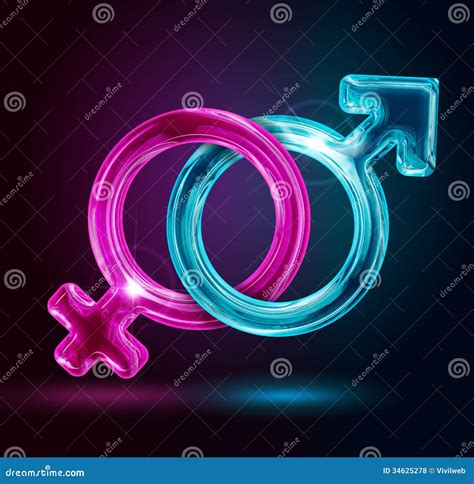 Set Of Gender Symbols With LGBT Flag Idea And Leadership Concep D Illustration