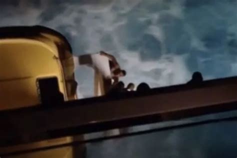 Caribbean Cruise Ship Passenger Captures Horrifying Moment Man Jumps From Luxury Liner In