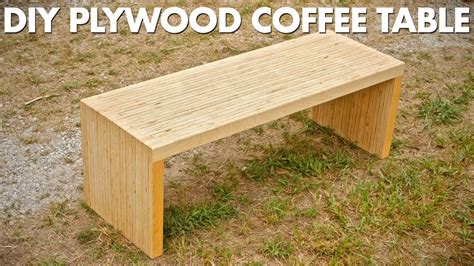 Diy Plywood Coffee Table Made With One Sheet Of Plywood Woodworking