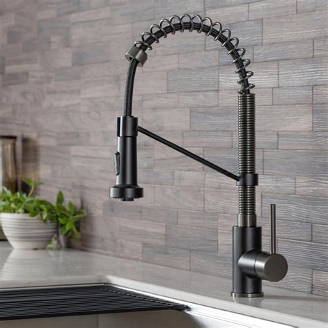 Shop the largest selection of low priced black kitchen faucets from moen, kohler, delta and more at faucet depot. KRAUS Bolden Single-Handle Pull-Down Sprayer Kitchen ...