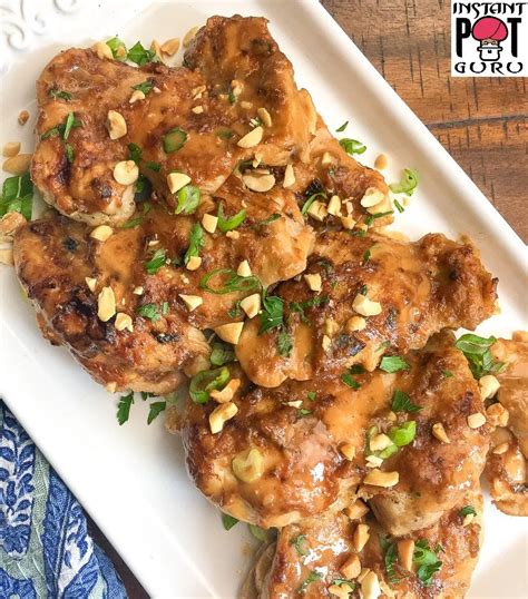 I used bone in chicken thighs, but this method would work with boneless i started these instant pot chicken thighs by purchasing bone in and skin on chicken thighs. Instant Pot Thai Chicken Thighs - Silikong | Recipe in ...