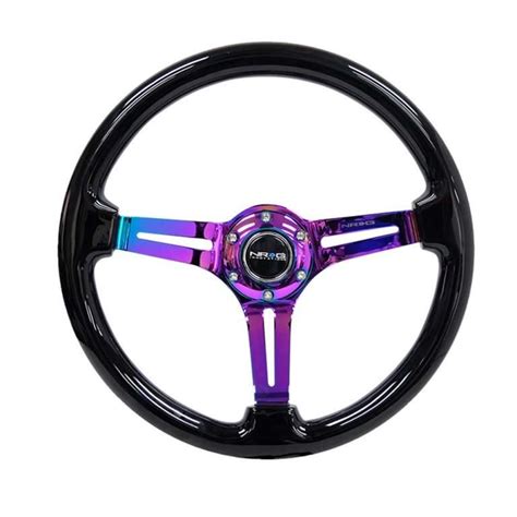Nrg Innovations Rst 018bk Mc Deep Dish Steering Wheel W Neochrome