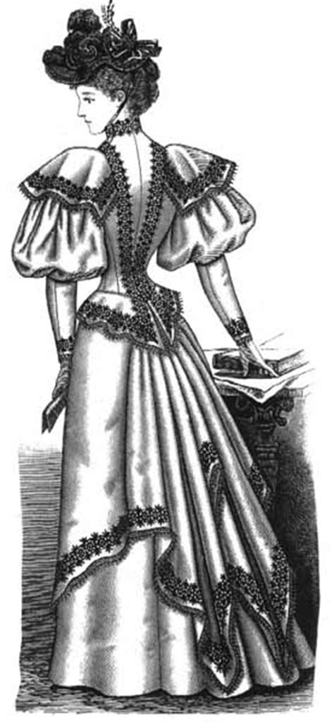 Vintage Victorian 1890s Day Dress Details