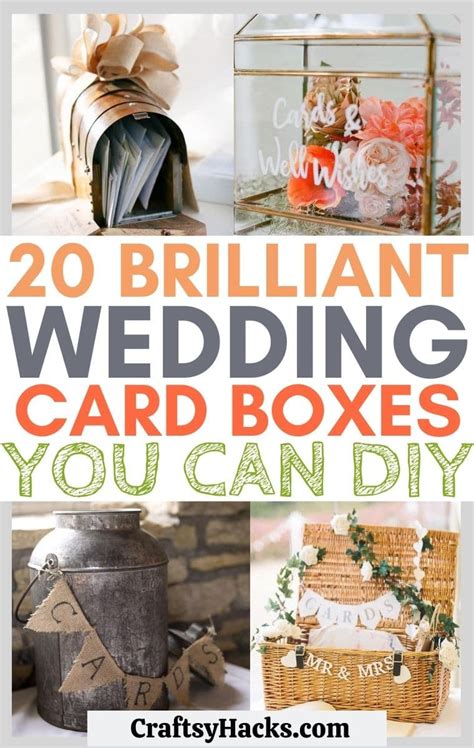 20 Wedding Card Box Ideas You Can Diy Craftsy Hacks
