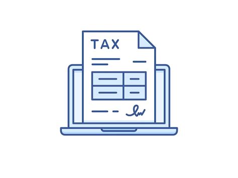 Premium Vector Electronic Tax Return Form Vector Icon