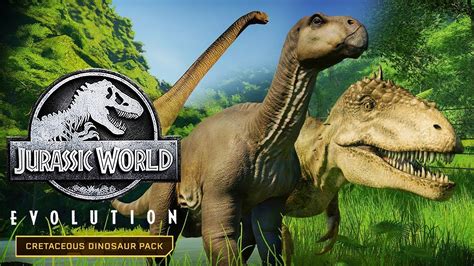 Cretaceous Dinosaur Pack Out Now 3 New Dinosaurs Jurassic World Evolution New Dinosaurs