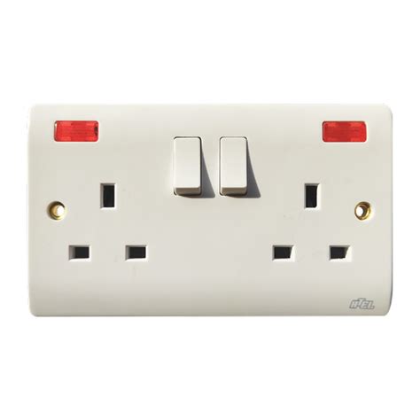 Atel 13a 2gang Switch Socket Atel