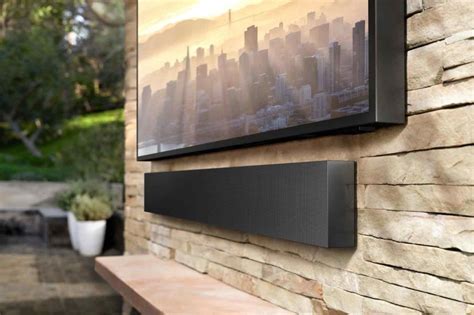 Samsung The Terrace Best Outdoor Tv With 4k Weatherproof Soundbar
