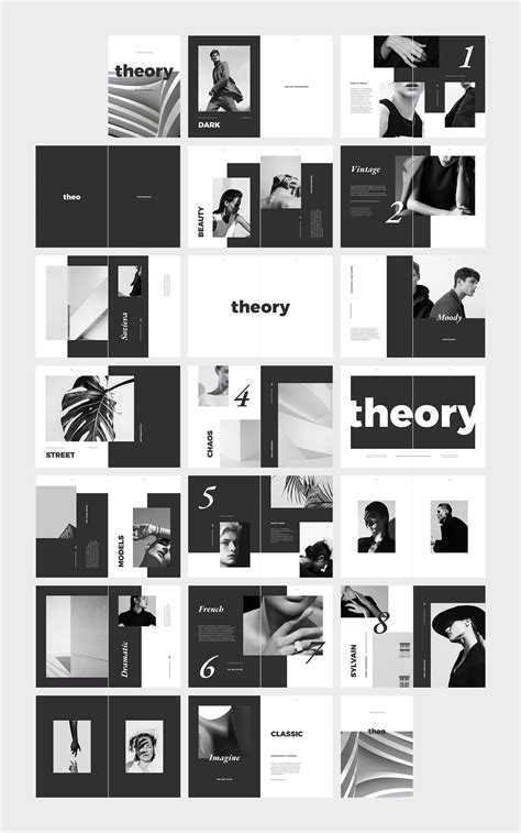 Theory Bw Photography Portfolio Portfolio Design Layout Portfolio