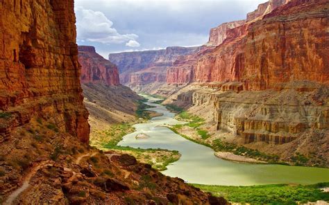 Landscape Nature Canyon River Grand Canyon Arizona Wallpapers Hd