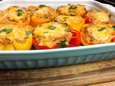 Chicken Fajita Stuffed Bell Peppers Catherines Plates