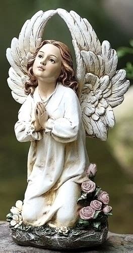 Kneeling Angel Garden Statue 15 34h
