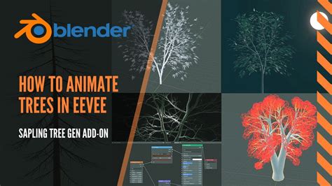 Easy Animated Trees In Blender 28 Eevee How To Use Sapling Tree