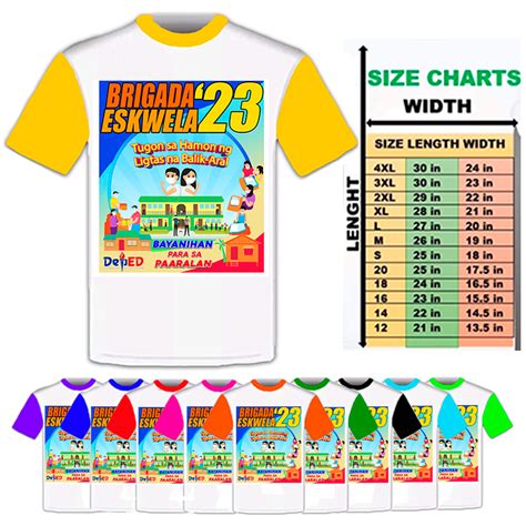 Brigada Eskwela 2023 T Shirt Round Neck Sublimation Print Shopee