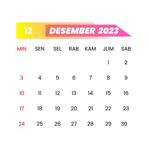 Gambar Desain Kalender Indonesia Desember 2023 Desain Kalender 2023