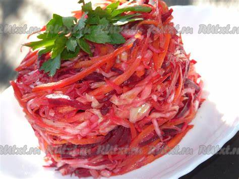 Салат из свеклы, капусты и моркови - рецепт с фото Картинка - Салат из свеклы, капусты и моркови - рецепт с фото