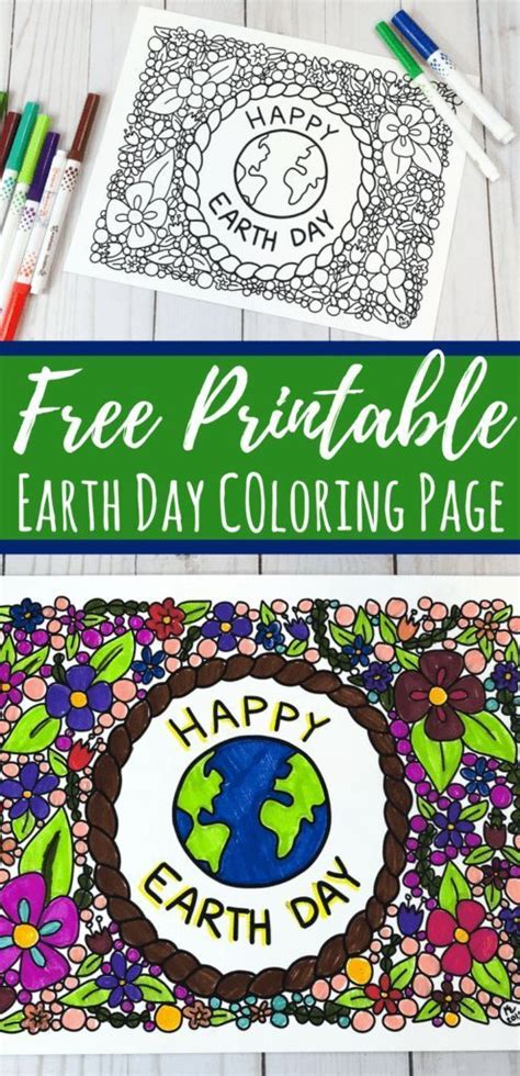 Earth day worksheets can teach our children to care about our environment and the world we live in. Earth Day Coloring Page for Kids or Adults: Free Printable ...