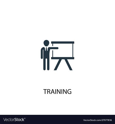 Training Icon Simple Element Royalty Free Vector Image