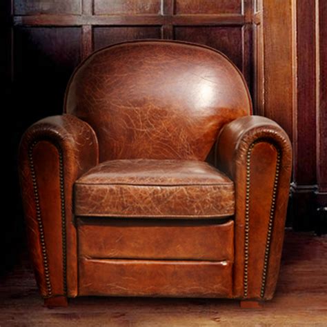 Pasargad Genuine Leather Paris Club Chair And Reviews Wayfair