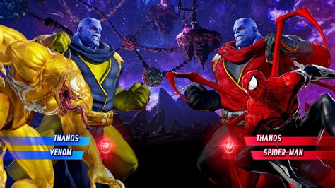 Venom And Thanos Vs Spider Man And Thanos Very Hard Marvel Vs Capcom