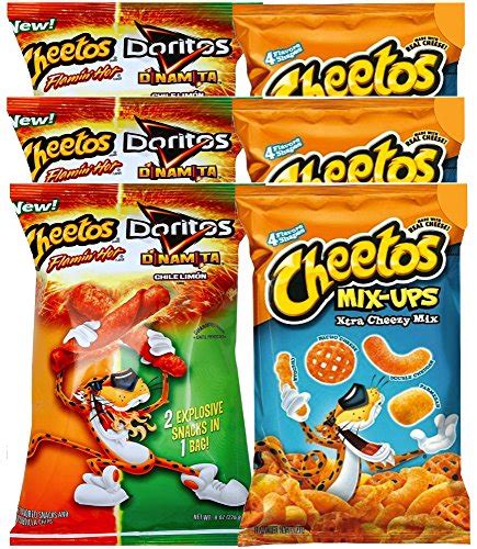 Cheetos Mix Ups Xtra Cheesy Mix And Cheetos Flamin Hot And Doritos Dinamita Chile Limon 2