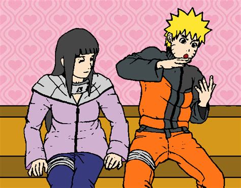 Dibujo De Hinata Y Naruto Pintado Por En El Día 03 04 21 A