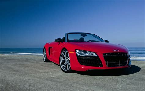 Download Wallpapers Audi R8 Red Audi Red Convertible R8 Sports Cars