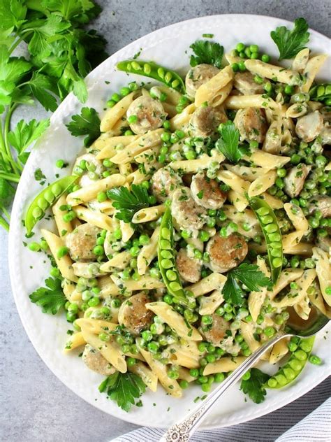 Chicken Alfredo With Penne And Peas Taste And See